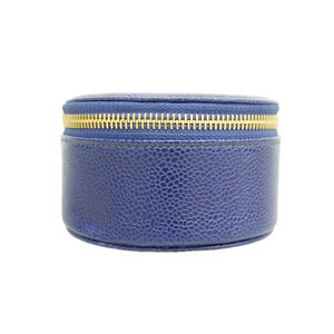 Chanel Case, Caviar Leather, Navy, Women's